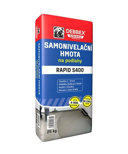 Samonivelační hmota na podlahy Den Braven RAPID S400 - 25 kg