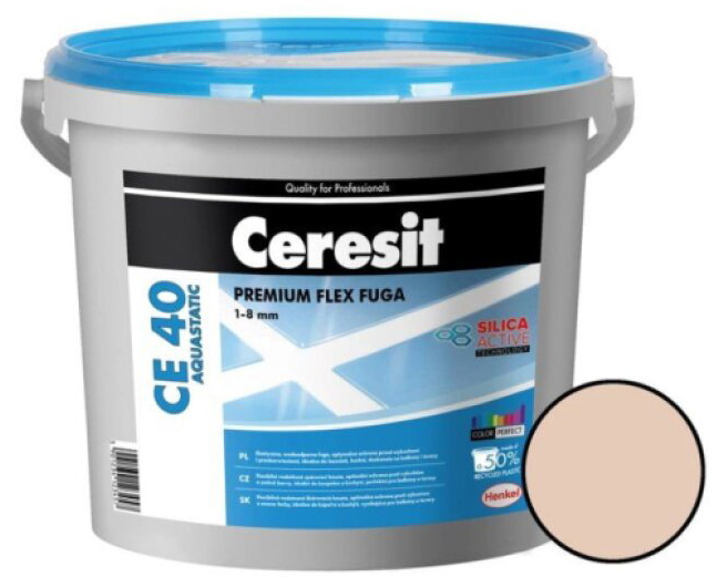 Hmota spárovací Ceresit CE 40 Aquastatic bahama 5 kg