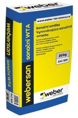 Omítka sanační webersan WTA 20 kg