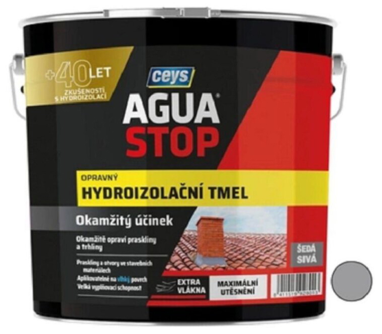Tmel hydroizolační Ceys AGUA STOP šedý 4 kg