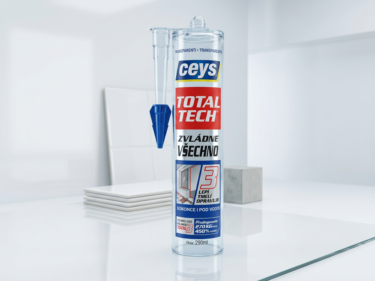Tmel lepicí Ceys TOTAL TECH Express transparent 290 ml