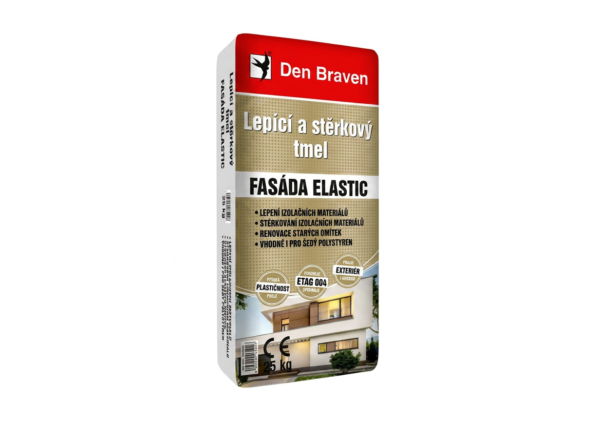 Lepicí a stěrkový tmel Den Braven FASÁDA ELASTIC 25 kg
