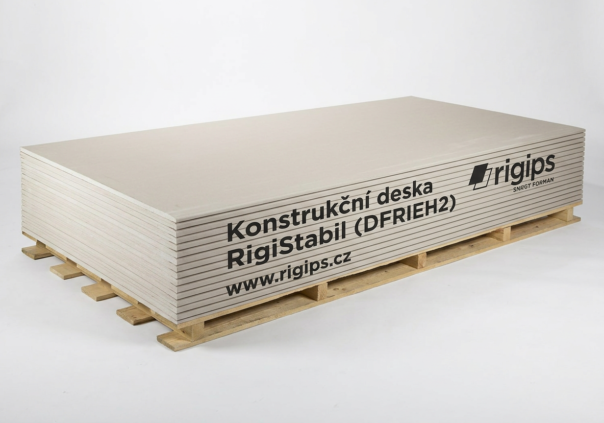 Deska sádrokartonová Rigips RigiStabil 2 000×1 250×12,5 mm