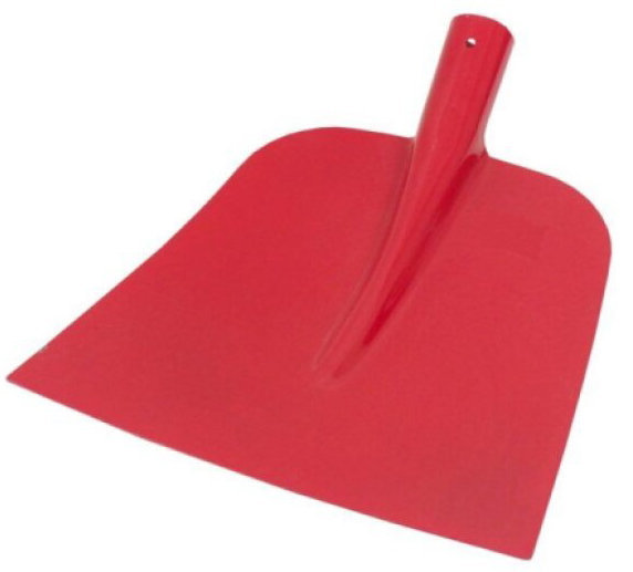 Lopata ocelová stájová holštýnská 270 x 250 mm červený lak Profi