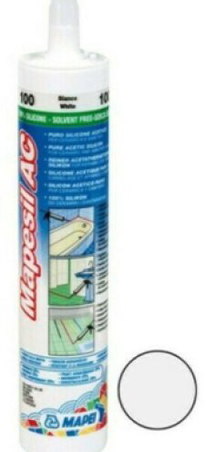 Tmel silikonový Mapei Mapesil AC 100 bílá 310 ml