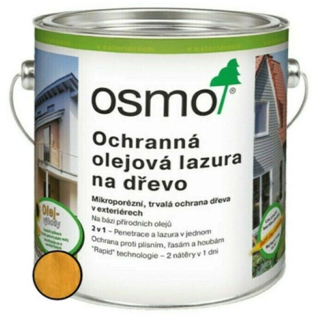 Lazura olejová ochranná Osmo 732 dub světlý 0,75 l