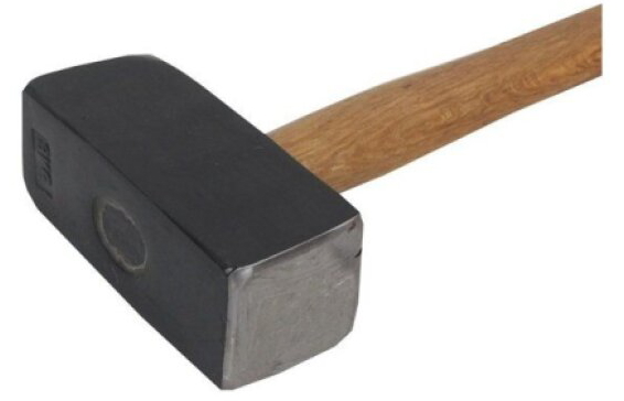 Palice oboustranná s dřevěnou násadou 1 kg