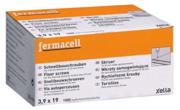 Šrouby rychlořezné fermacell 3,9×19 mm (1000 ks/bal.)