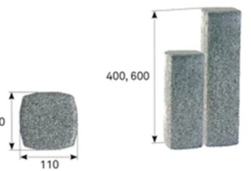 Palisáda betonová BEST PREMIUM pískovcová 110×110×600 mm