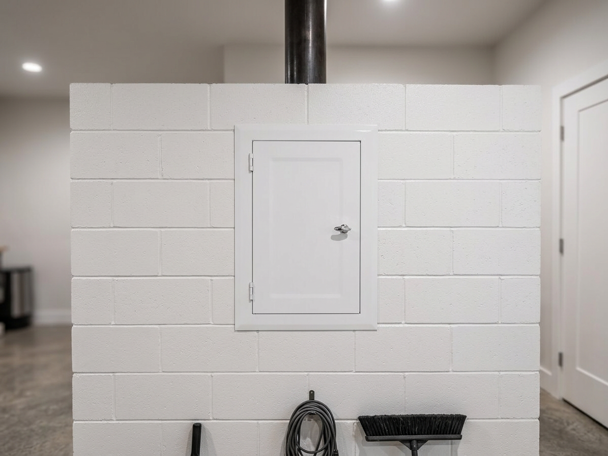 Komínová dvířka 150x250mm bílá