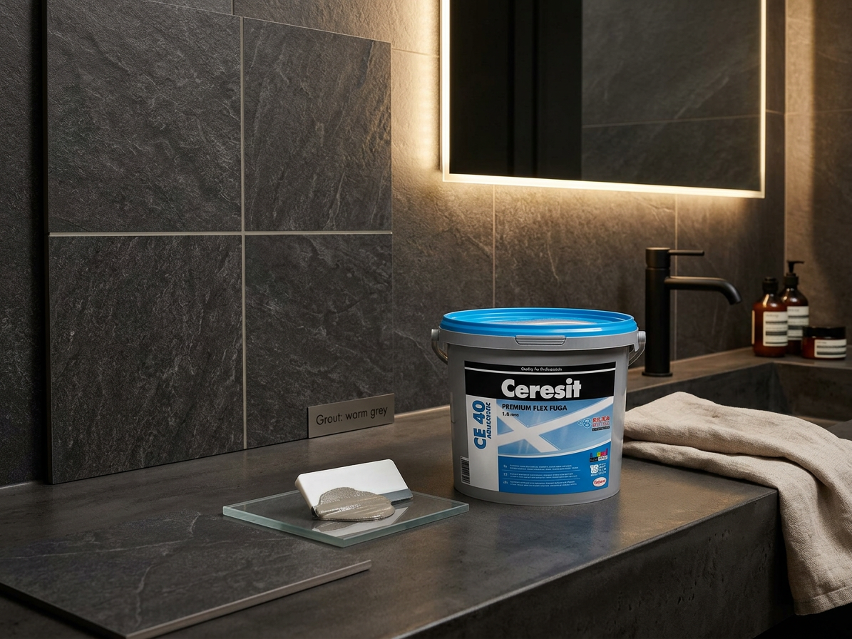 Hmota spárovací Ceresit CE 40 Aquastatic antracite 5 kg
