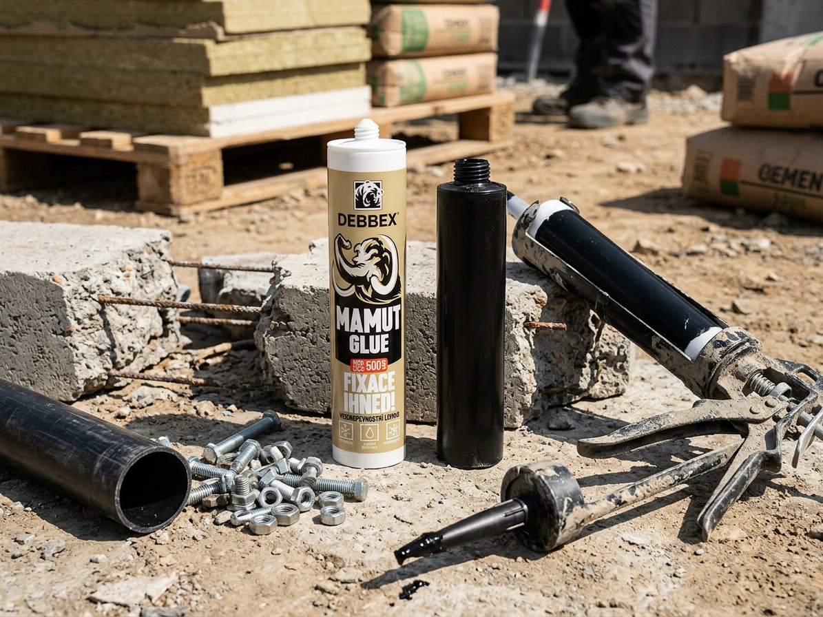 Lepidlo Den Braven MAMUT GLUE High Tack černý 290 ml