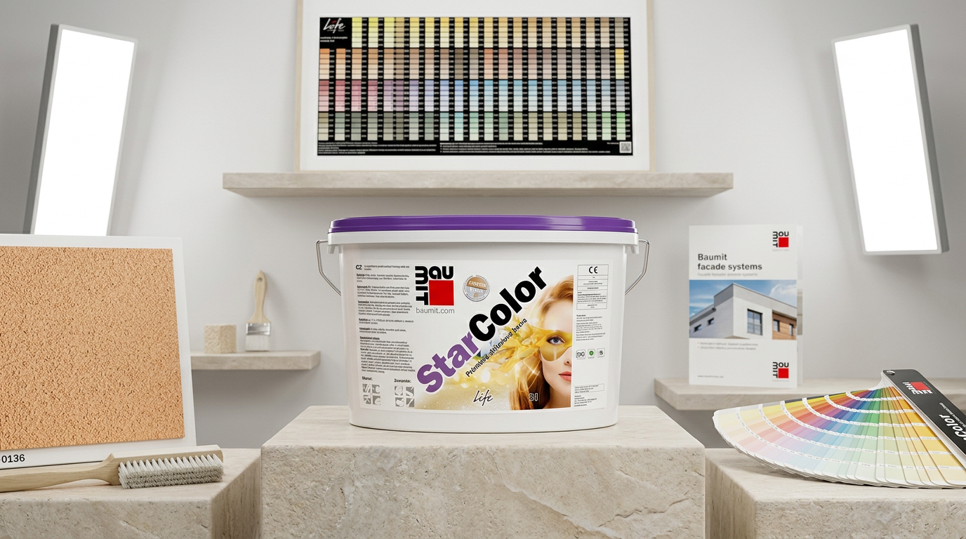 Barva fasádní silikonová Baumit StarColor – 5l