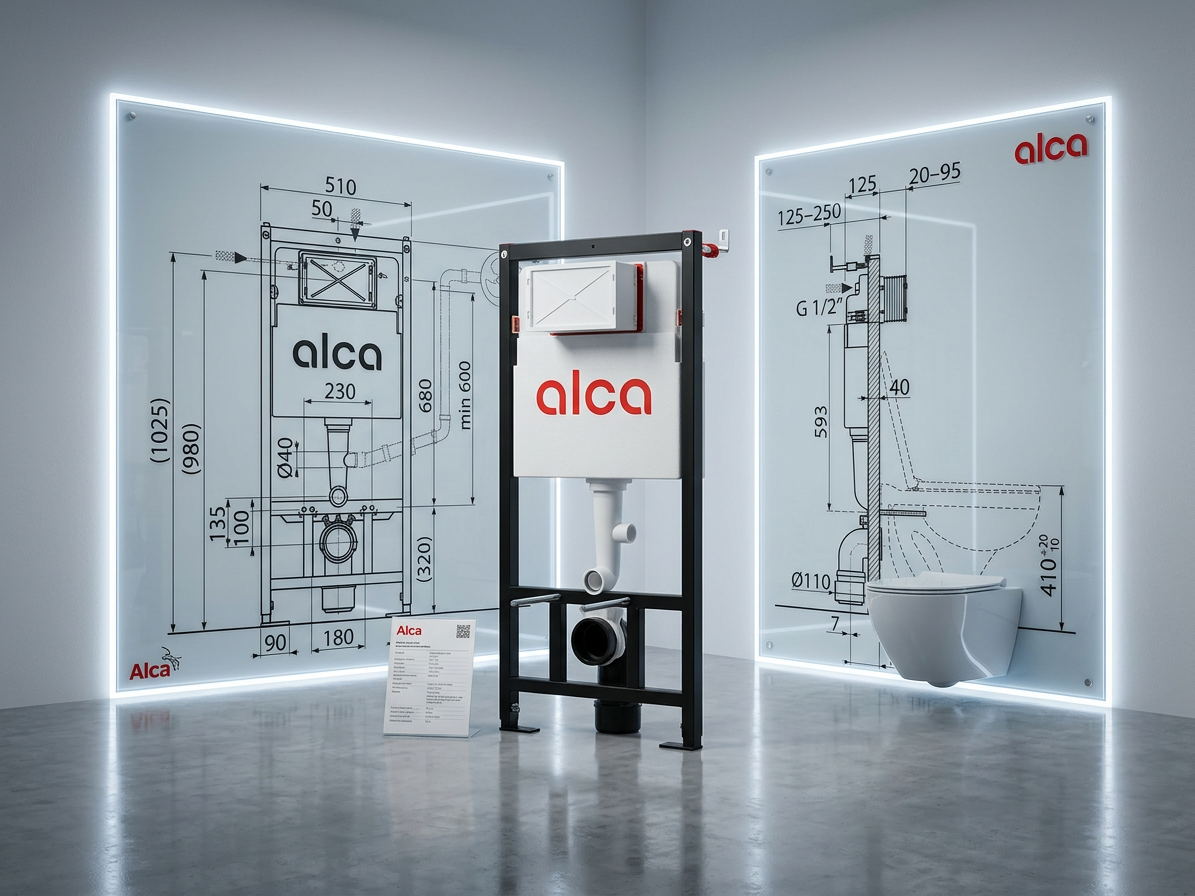 Modul instalační Alca Sádromodul AM101/1120 pro závěsné WC
