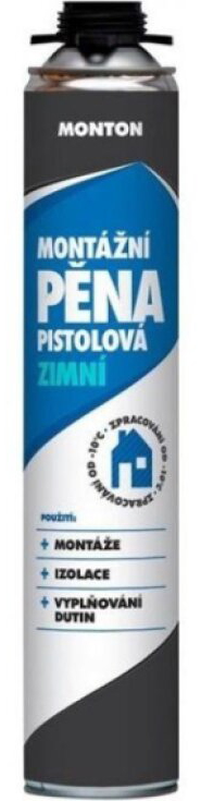 Pěna montážní pistolová Monton zimní 750 ml