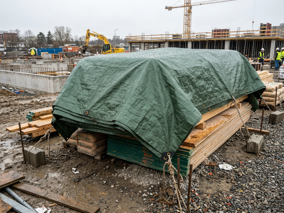 Zakrývací plachta s kovovými oky PROFI 3 × 4 m 120 g/m²