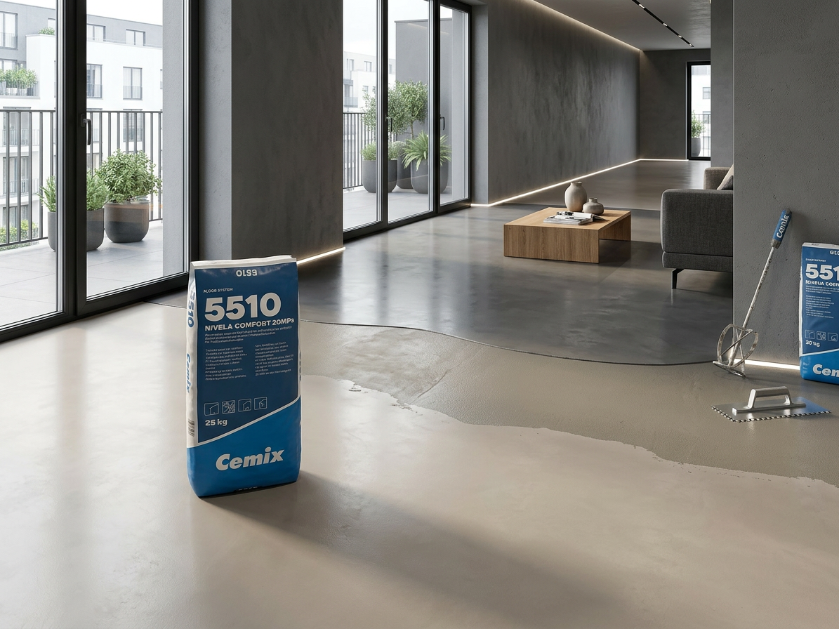 Stěrka samonivelační Cemix 5510 Nivela Comfort – 25kg