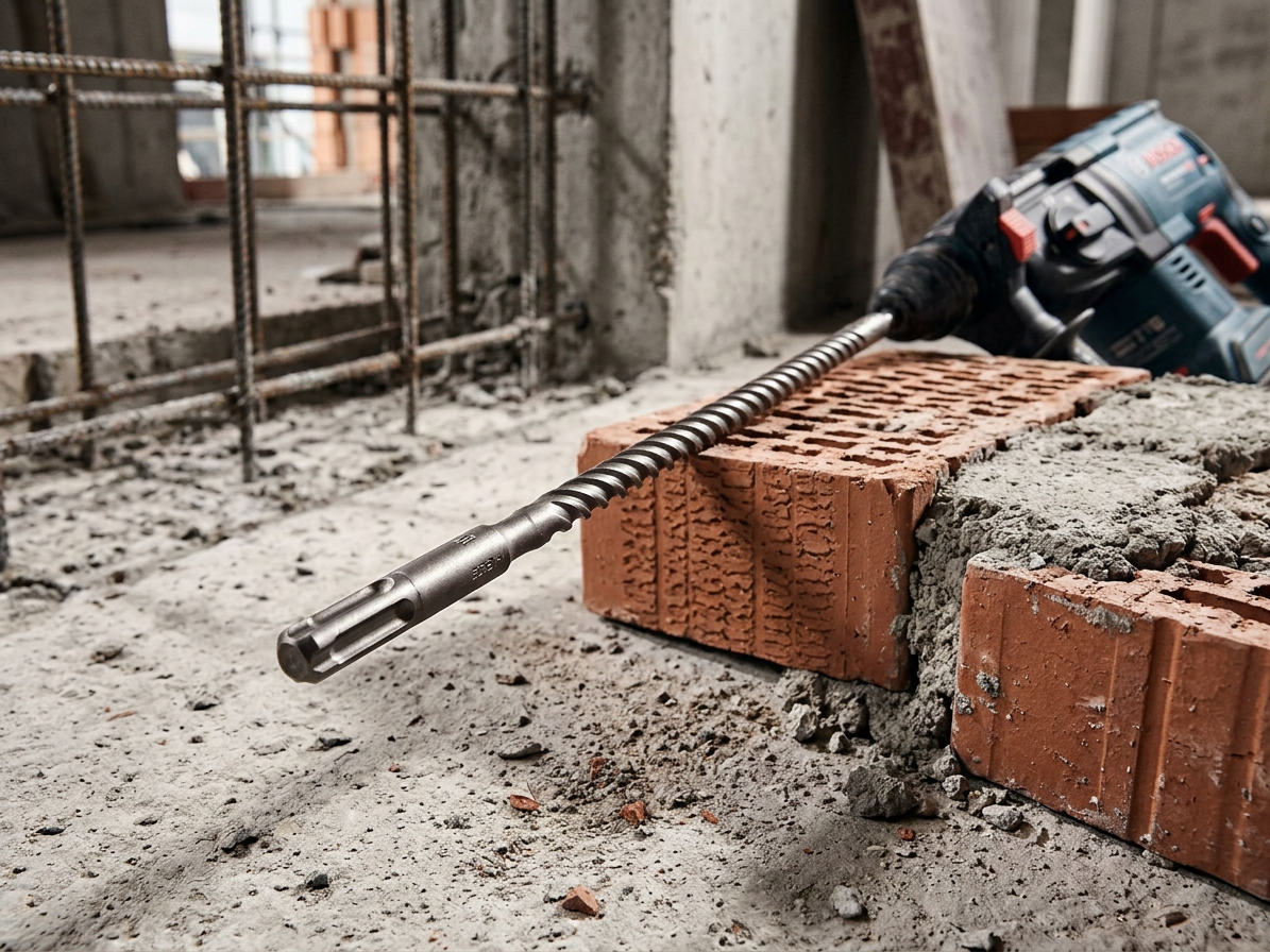 Vrták SDS + s vidiovým křížovým hrotem pro zdivo a beton 20 x 1000 mm