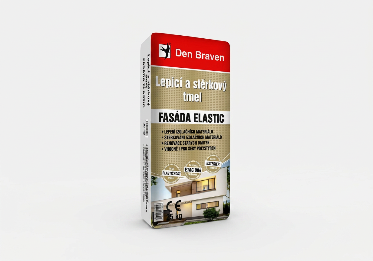 Lepicí a stěrkový tmel Den Braven FASÁDA ELASTIC 25 kg