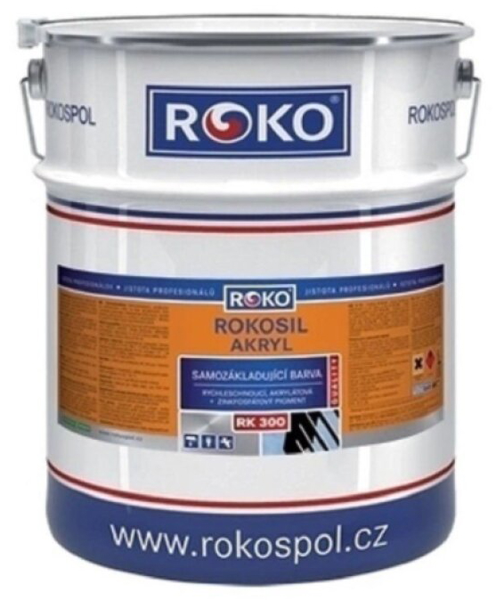 Barva samozákladující Rokosil akryl 3v1 RK 300 1000 bílá 3 l
