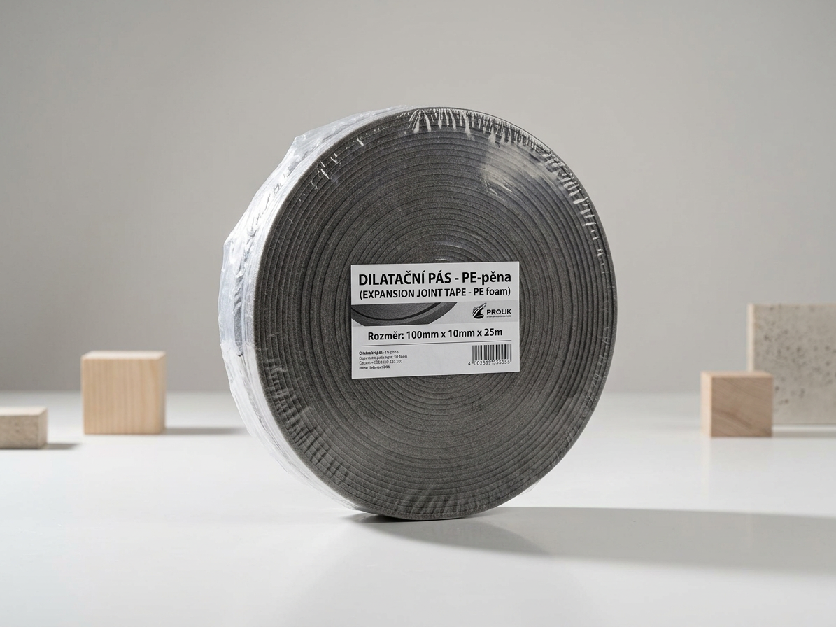 Dilatační pás s fólií 10x80 mm (25 m/bal.)