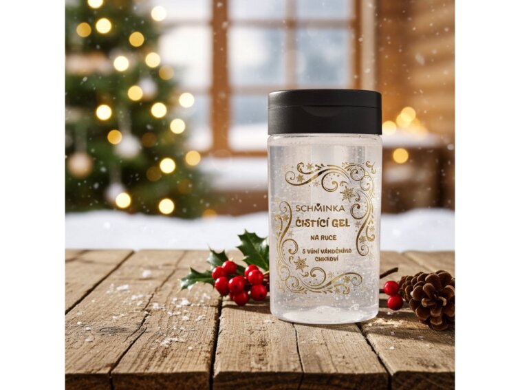 Desinfekční gel na ruce s vůní vánoční cukroví - vánoční edice