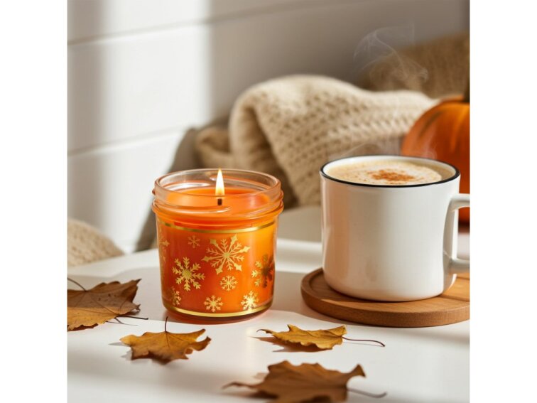 Sojová svíčka Dýňové Latte 165 ml – Vánoční edice