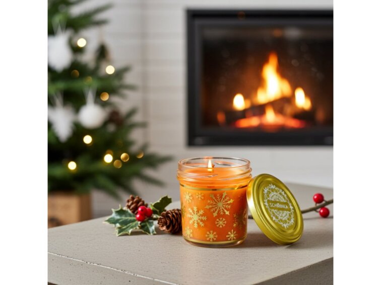Sojová svíčka Dýňové Latte 165 ml – Vánoční edice