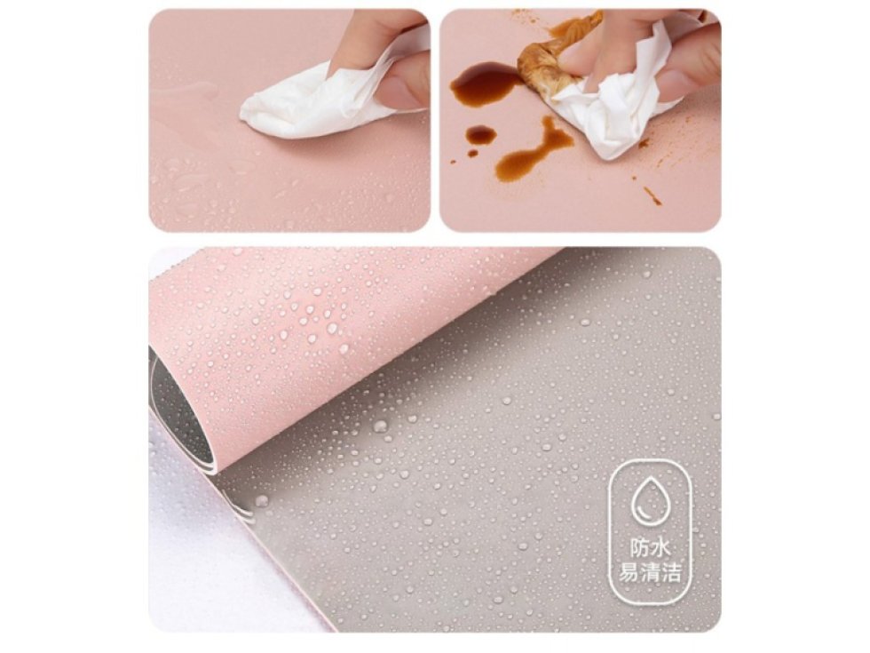 Oboustranná voděodolná podložka na stůl šedo-grafitová 50x80cm