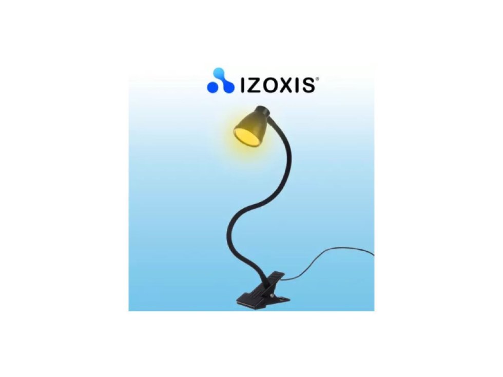 Stolní lampa s klipem - černá Izoxis 19454