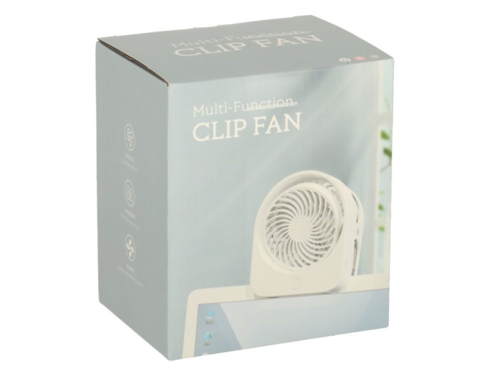 Mini stolní ventilátor s klipem USB