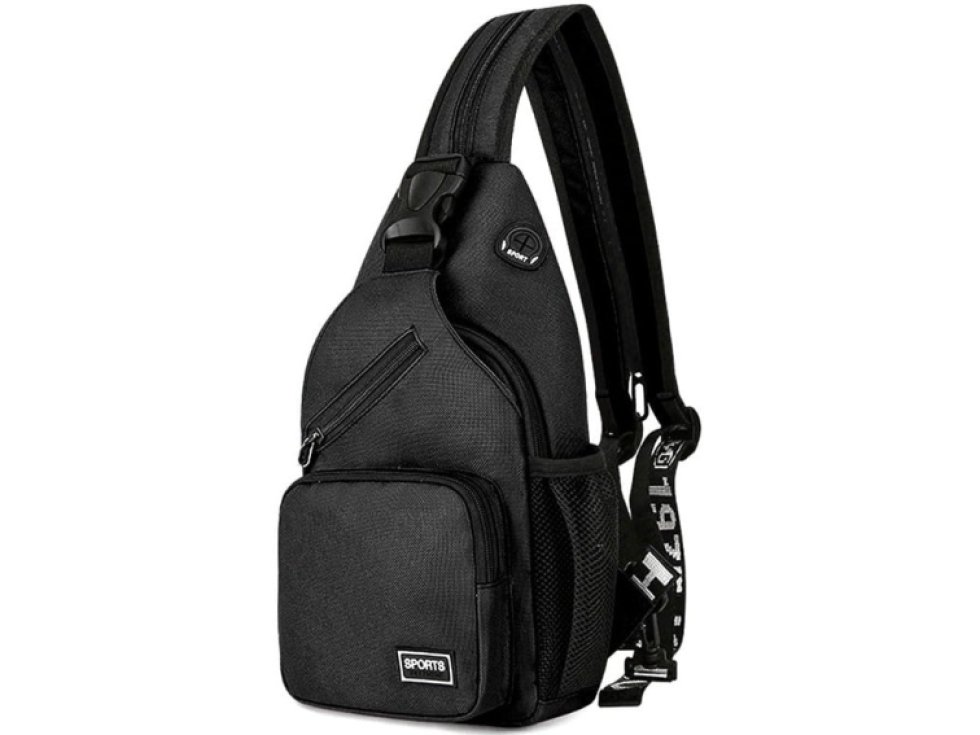 Multifunkční Unisex Batoh Outdoor, Černý, Syntetická Oxfordská Tkanina, 70-130 cm