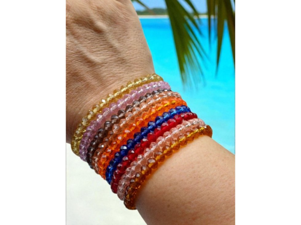Sada korálkových náramků - 9 kusů - Barevný set III