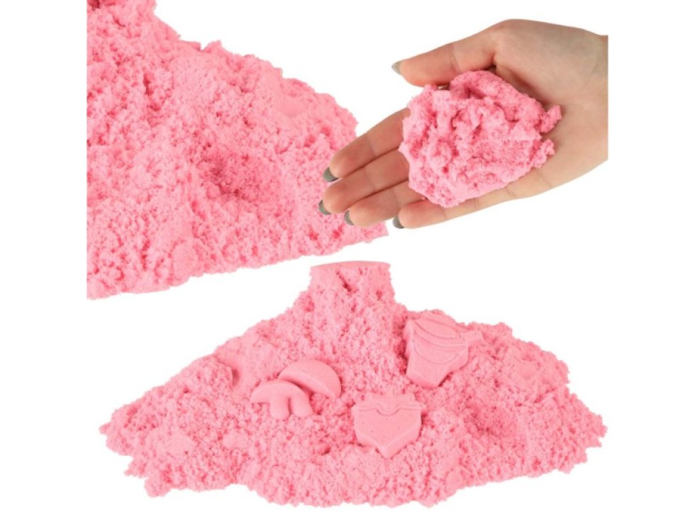 Kinetický písek 1 kg v sáčku růžový