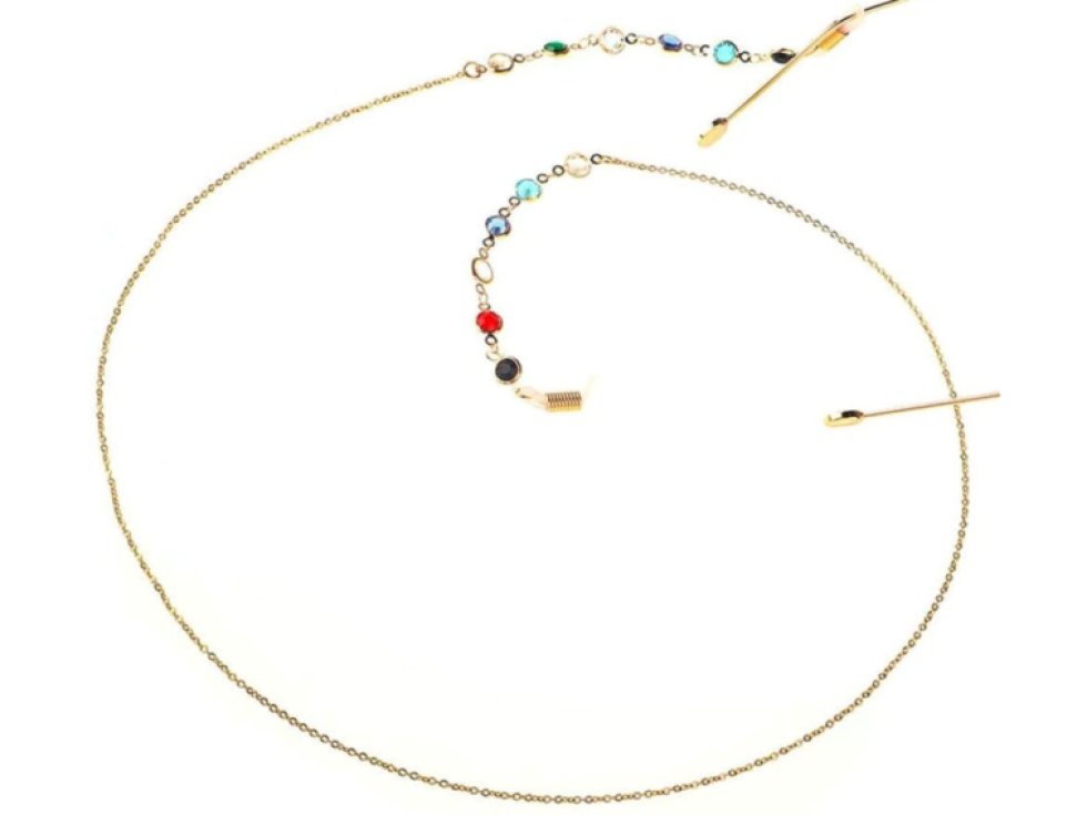 Elegantní retro barevný řetízek na brýle