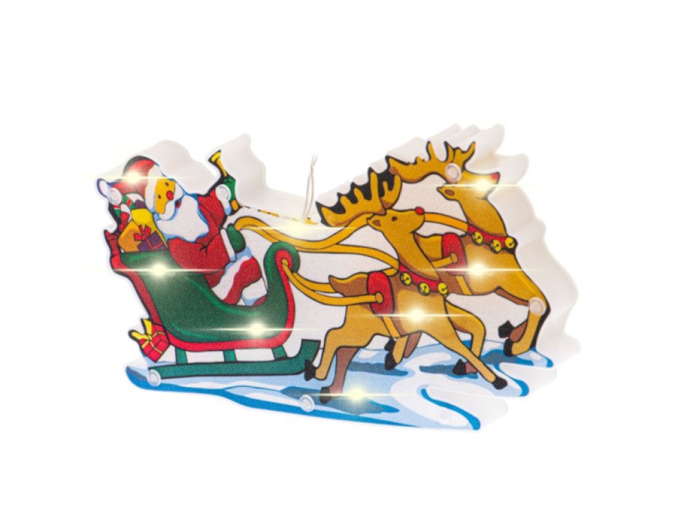 LED závěsná světla Vánoční dekorace Santovy sáně