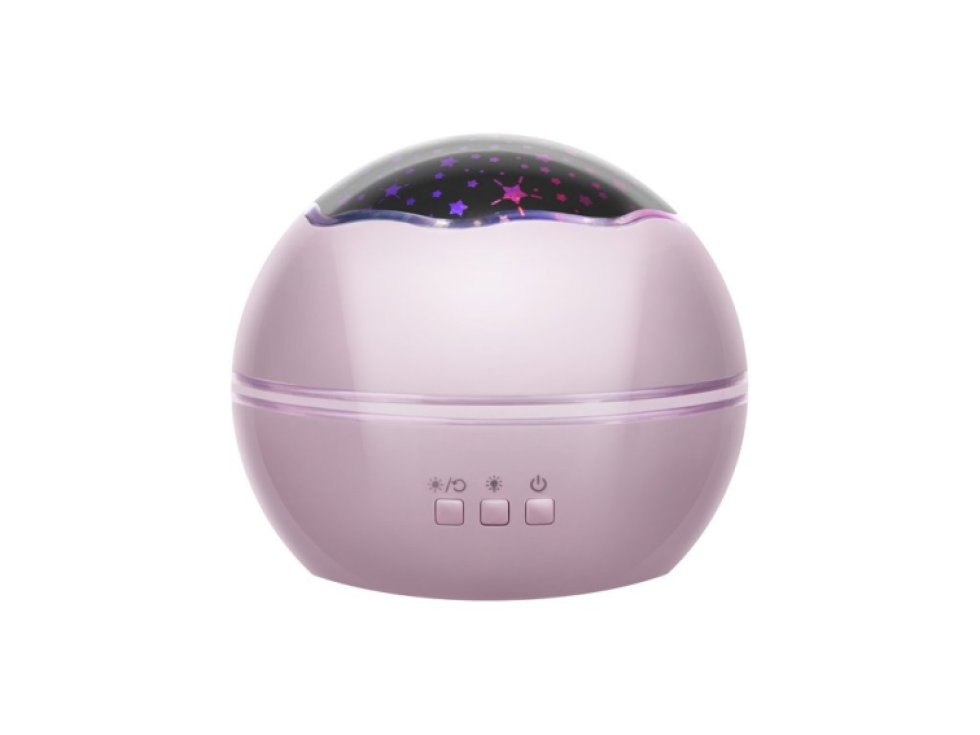 Noční lampa s projektorem - růžová LP16859