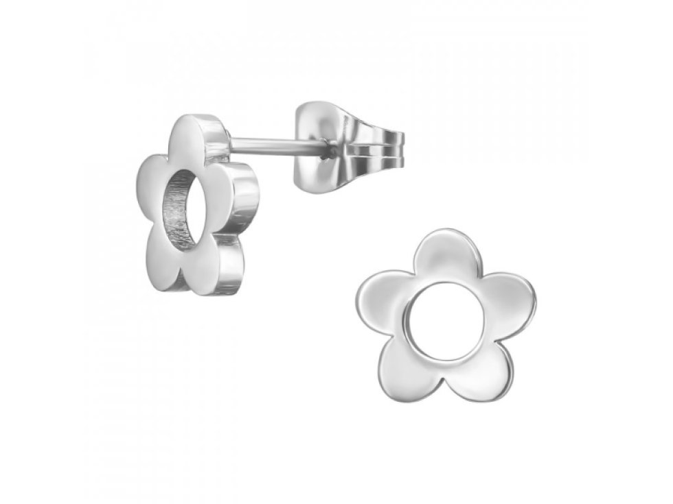 Puzetové květové náušnice