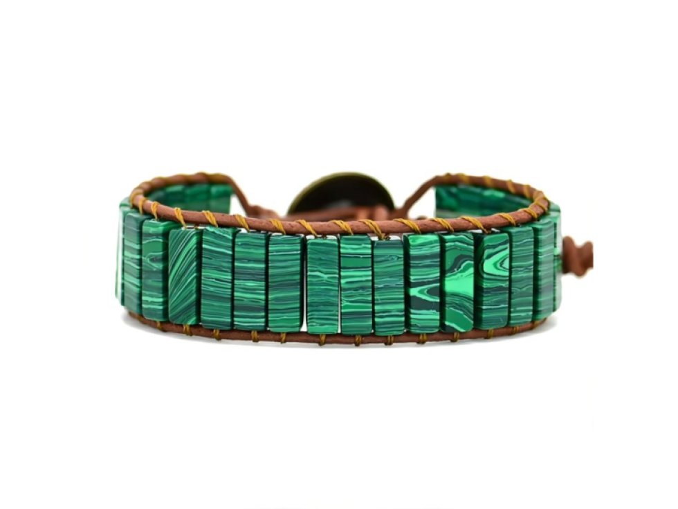 Náramek Syntetický Malachit