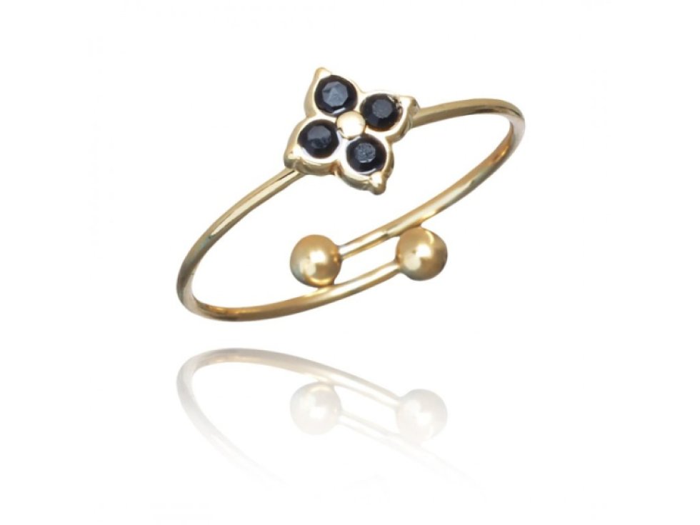 Prsten z nerezové oceli pokovený 14karátovým zlatem, světle zlatá barva, odolný vůči povětrnostním vlivům