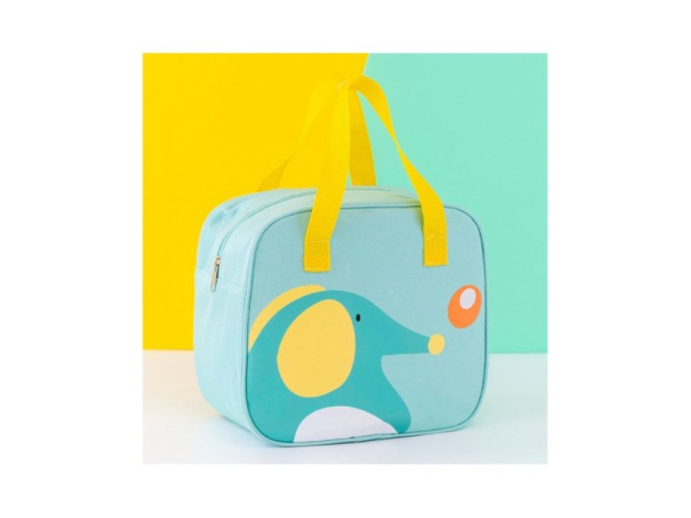 Přepravní taška na potraviny LUNCH BOX, uzamykatelná na zip, polyester, 13 x 15,5 x 12 cm