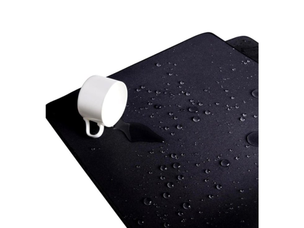 XXL Herní Podložka pod Myš, Černá, Guma + Syntetická Vlákna, 90x40 cm
