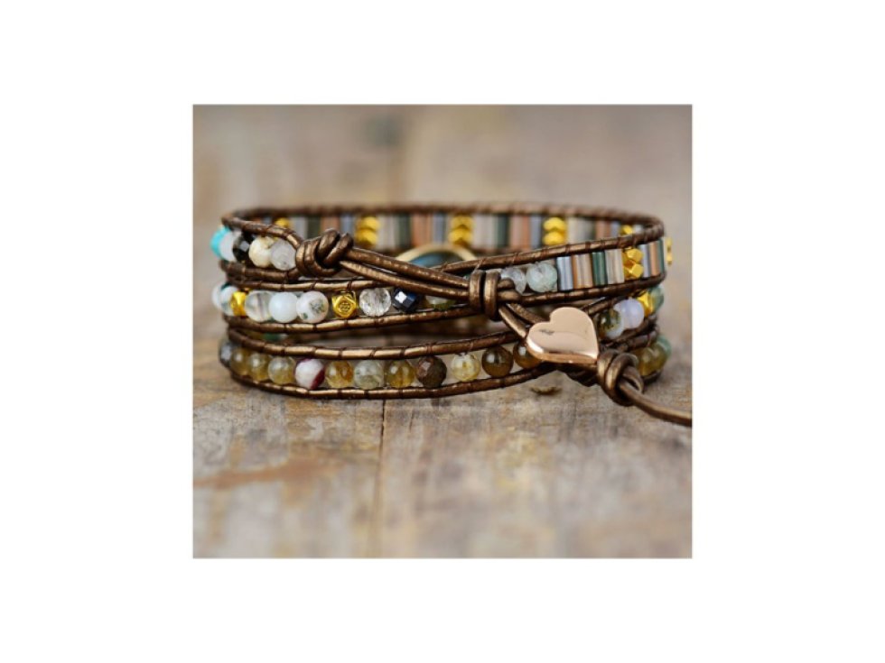 Wrap náramek Mini Labradorit - Kreativita