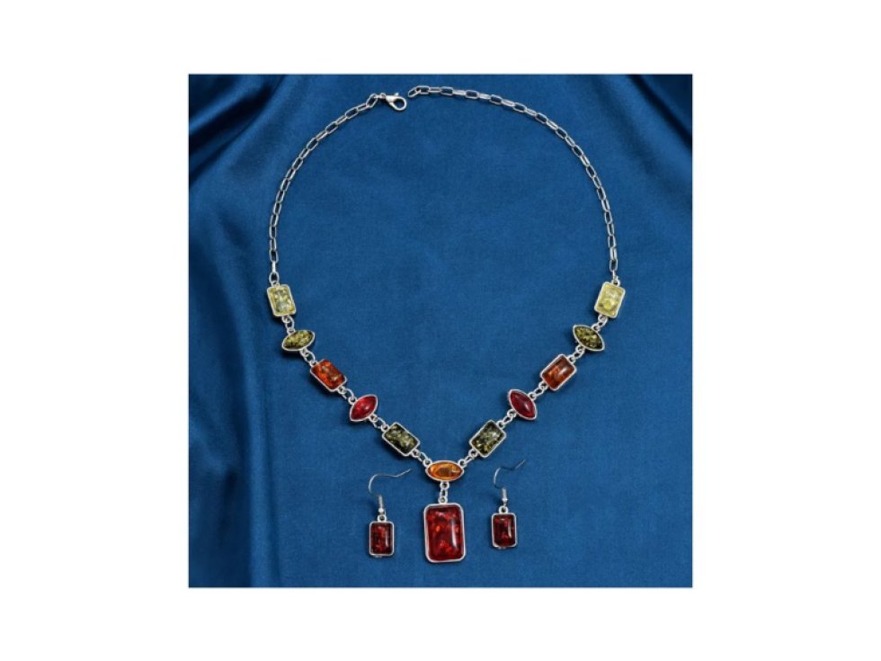 Sada náušnic a náhrdelníku Orient princess -barevná