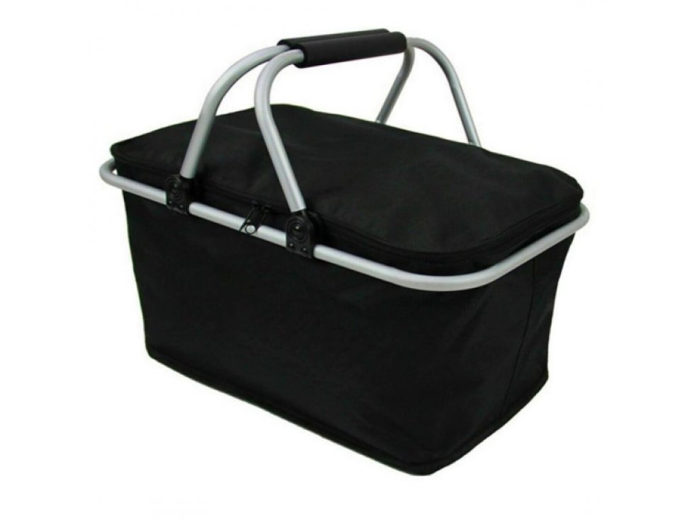 Skládací Termokoš pro Nákupy a Piknik s Izolační Tepelnou Vrstvou, 47x27x23cm, Hmotnost 630g