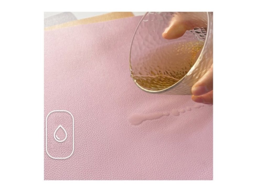 Oboustranná voděodolná podložka na stůl šedo-grafitová 50x80cm