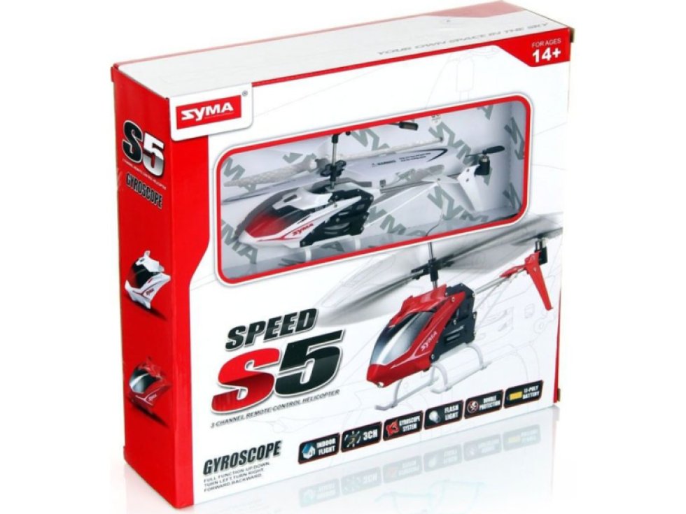 SYMA S5 RC vrtulník 3CH bílý