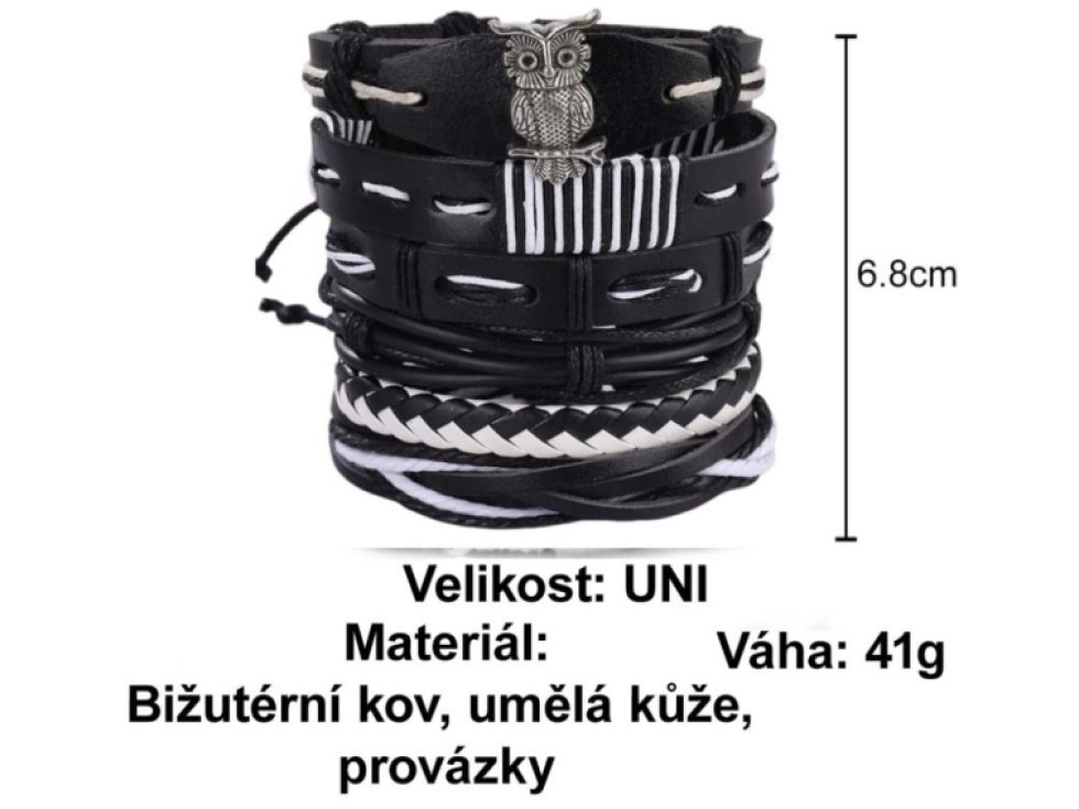 Set pánských náramků Búho - 5 v 1