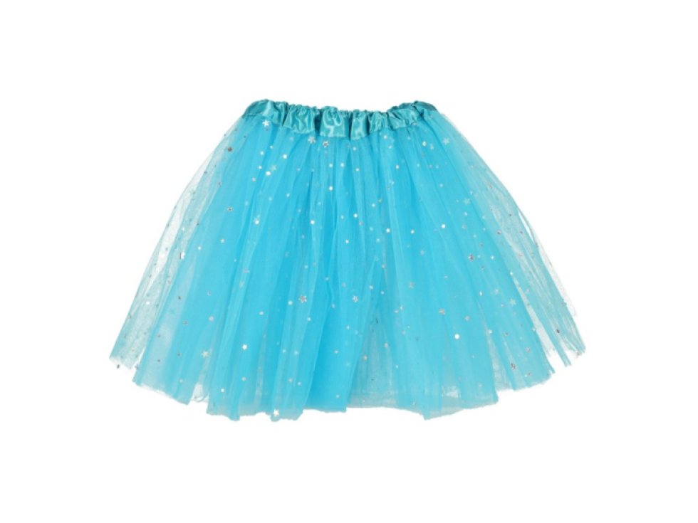 Karnevalový kostým jednorožce čelenka + sukně modrá 3-6 let