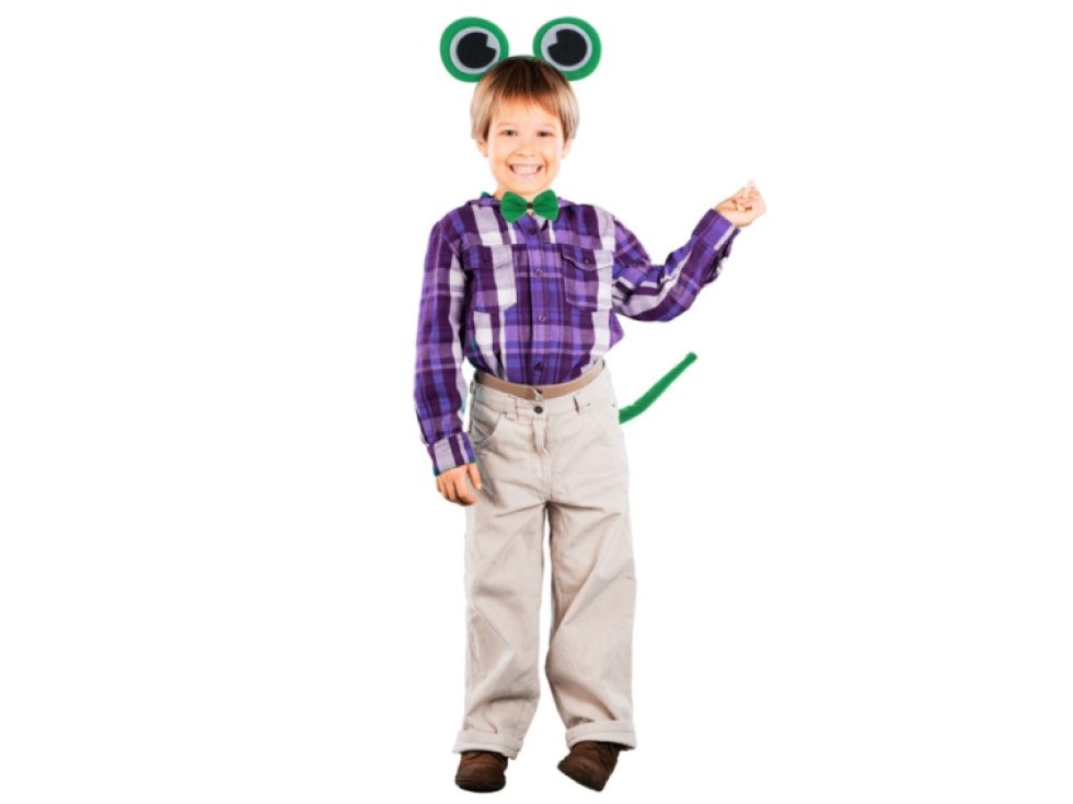 Kostým čelenka motýlek ocas sada žába